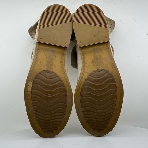 Clarks Artisan Booties Ankle Boot Edenvale Bella Cream Tan Neutral Suede Boho 10 - Picture 13 of 15